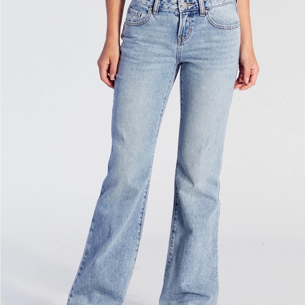 Pacsun Jade Low Rise Bootcut Jeans Star STAR back pockets sz 28 - Picture 4 of 4